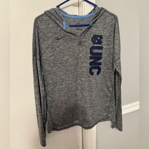 Nike Dri-Fit UNC Quarter Zip Pullover Hoodie University of North Carolina 🩵